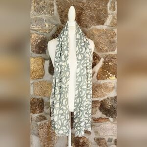 J. Crew Stylish Lightweight Scarf Rectangle 15x35 Rayon Linen